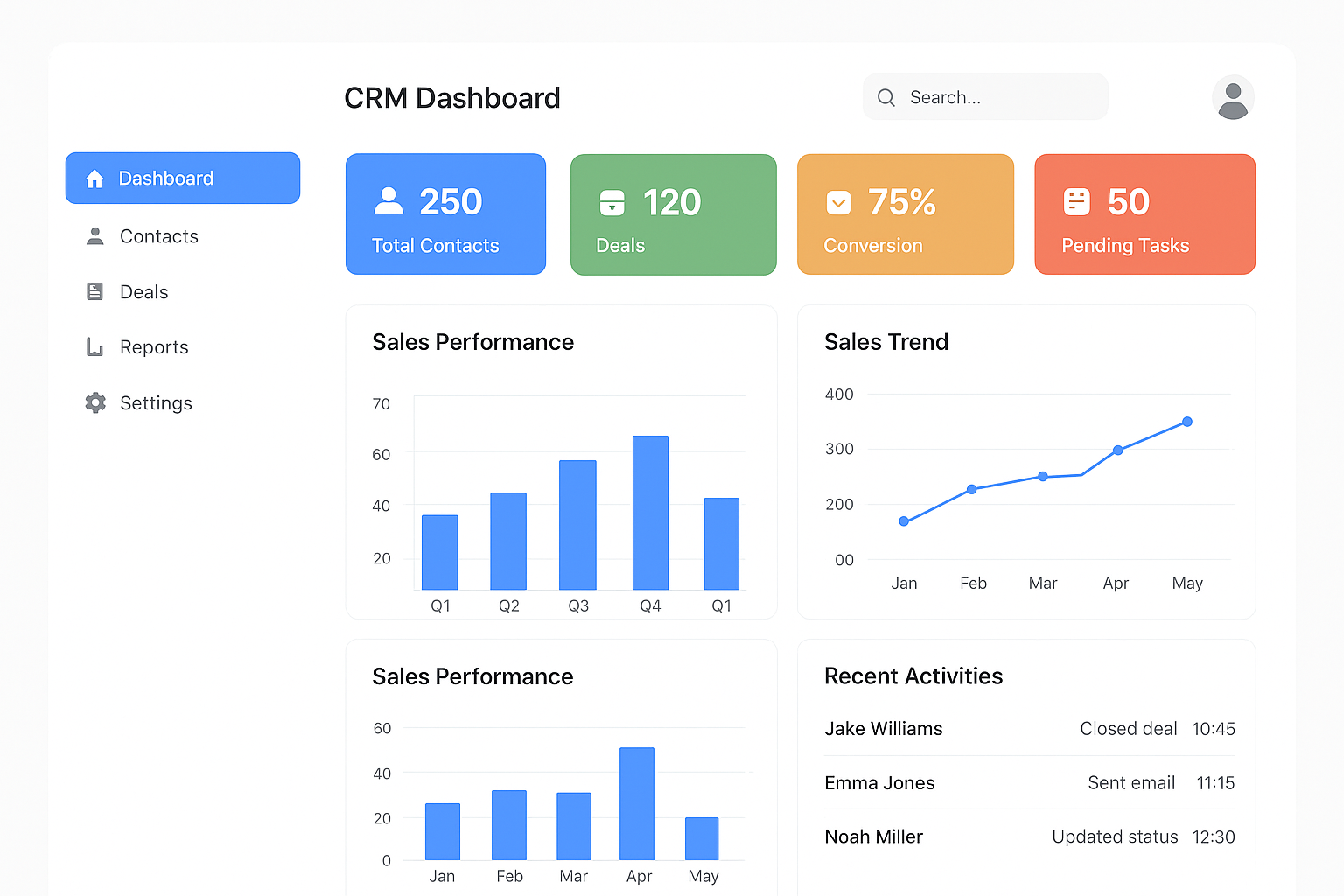 CRM Dashboard