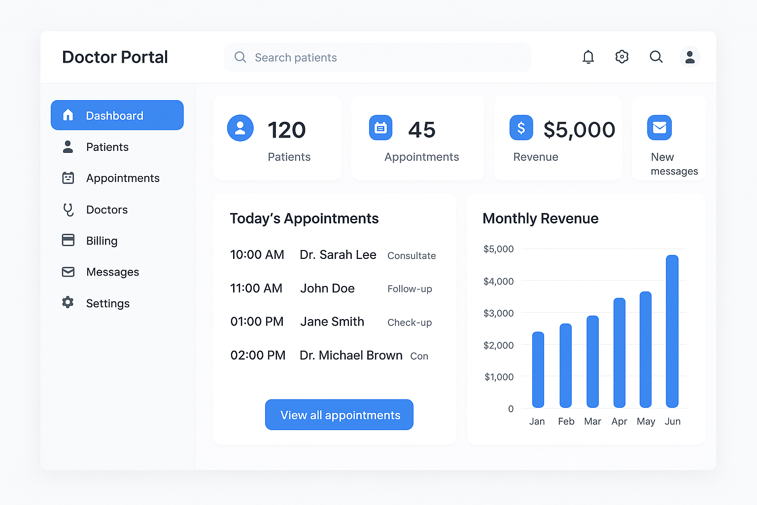 Doctor Portal Dashboard